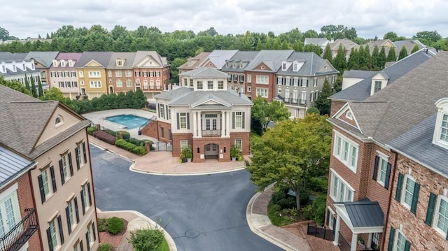 bird's eye view featuring a residential view