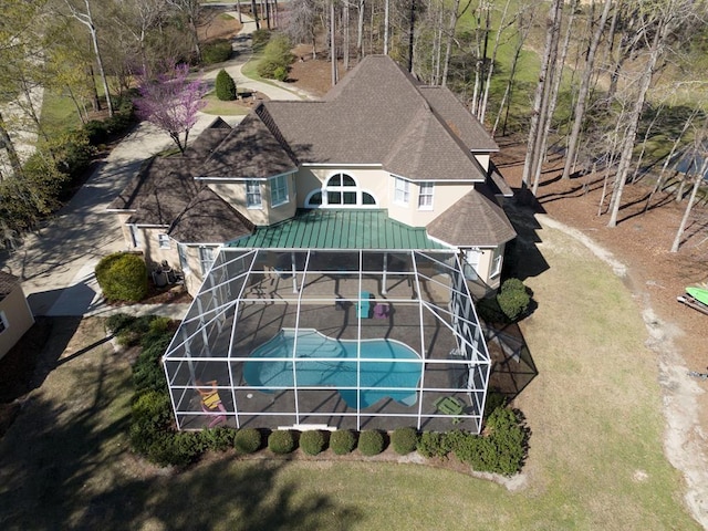 view from above of property