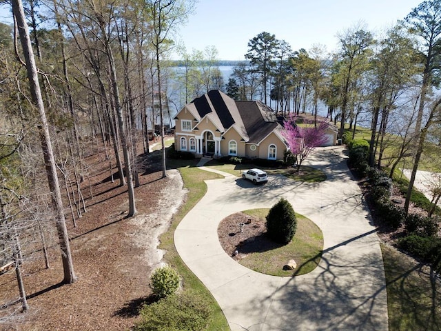 view from above of property