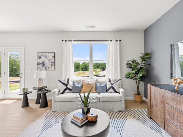 414 Oak View Ln, Dallas, GA 30157 - living area featuring light wood-style floors and baseboards