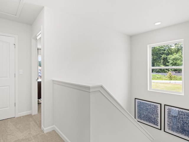 414 Oak View Ln, Dallas, GA 30157 - hall with carpet flooring and recessed lighting
