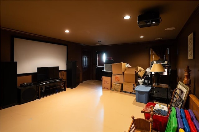 view of home theater