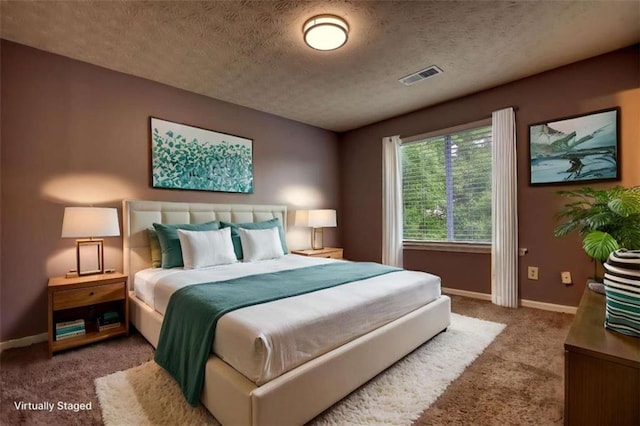 924 Park Gate Pl, Stone Mountain, GA 30083 - carpeted bedroom with a textured ceiling and baseboards