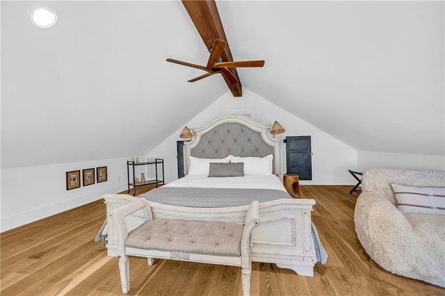 1132 N Edgewater Trl, Toccoa, GA 30577 - bedroom with wood finished floors and a ceiling fan