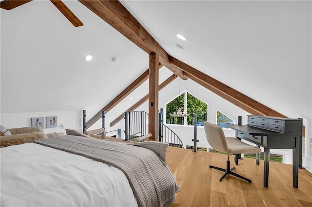 1132 N Edgewater Trl, Toccoa, GA 30577 - bedroom featuring wood finished floors and recessed lighting