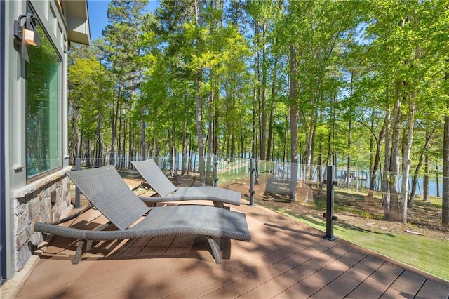 1132 N Edgewater Trl, Toccoa, GA 30577 - view of wooden deck