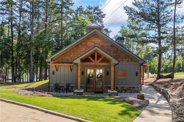 1132 N Edgewater Trl, Toccoa, GA 30577 - view of outbuilding with french doors