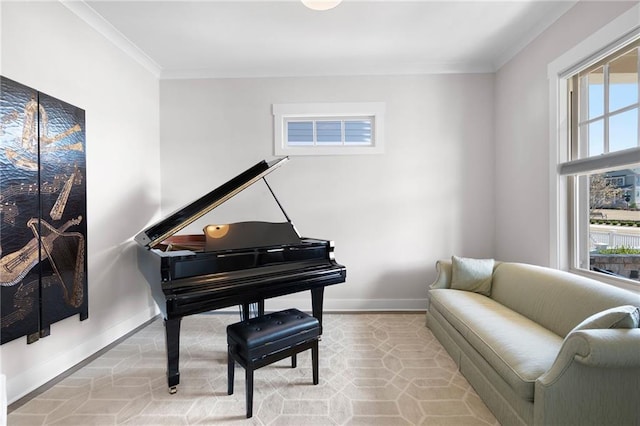 168 Brighton Blvd, Woodstock, GA 30188 - sitting room with baseboards and crown molding