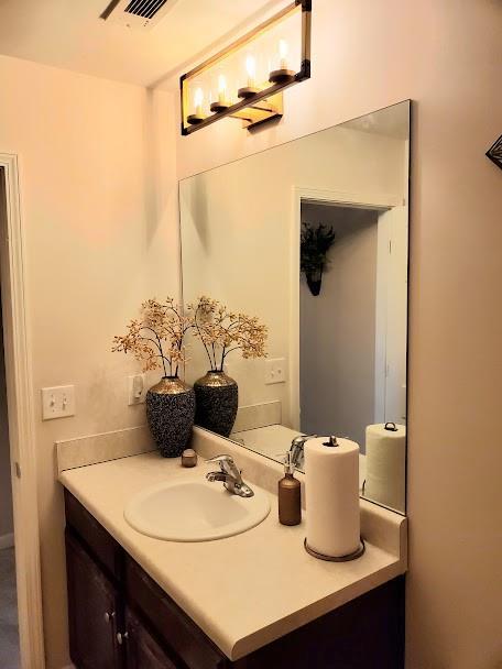 bathroom with vanity