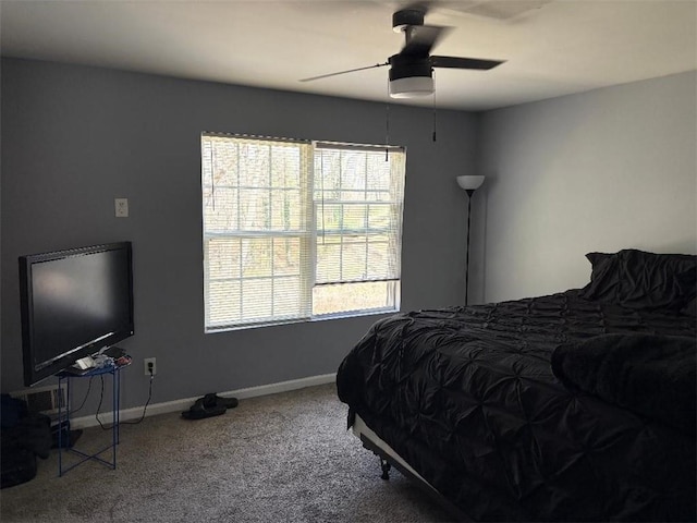 4701 Flat Shoals Rd Unit 37E, Union City, GA 30291 - carpeted bedroom with baseboards and ceiling fan
