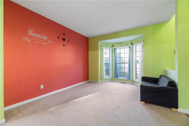 unfurnished room featuring carpet floors