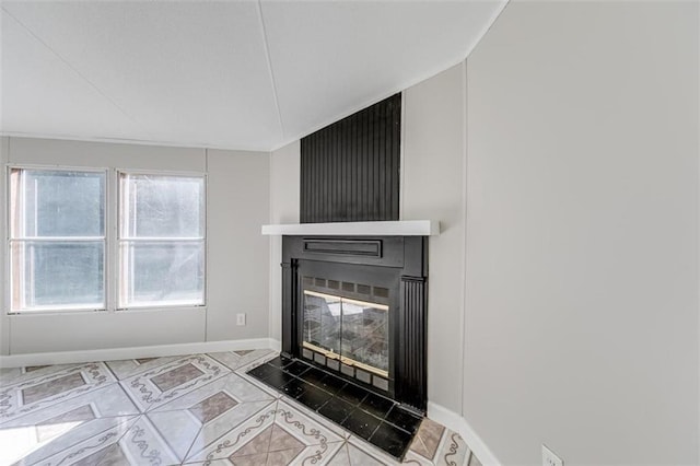 interior details with tile patterned floors