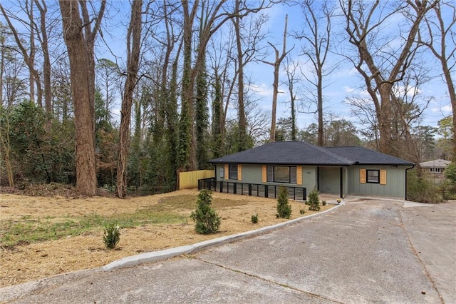 view of front of home