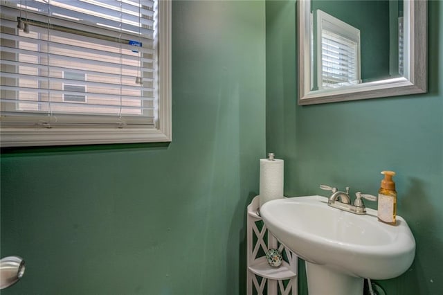 bathroom with a sink