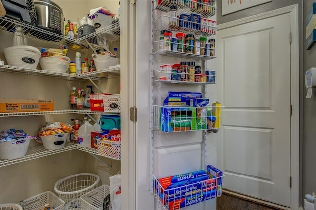 view of pantry