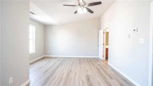 3176 Creston Park Ct, Duluth, GA 30096 - unfurnished room with light wood-type flooring and a ceiling fan