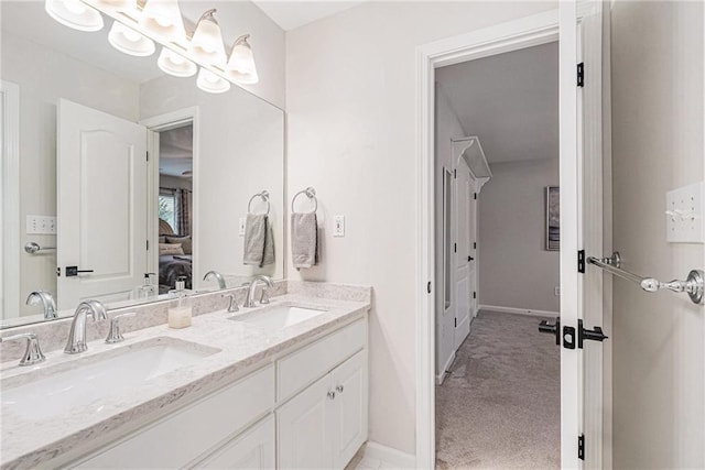 bathroom with vanity