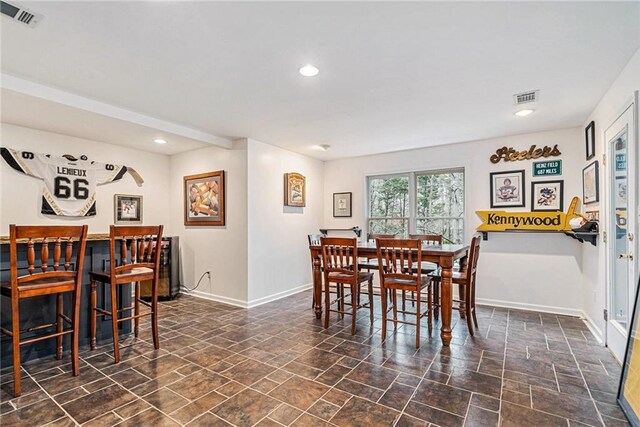 view of dining room