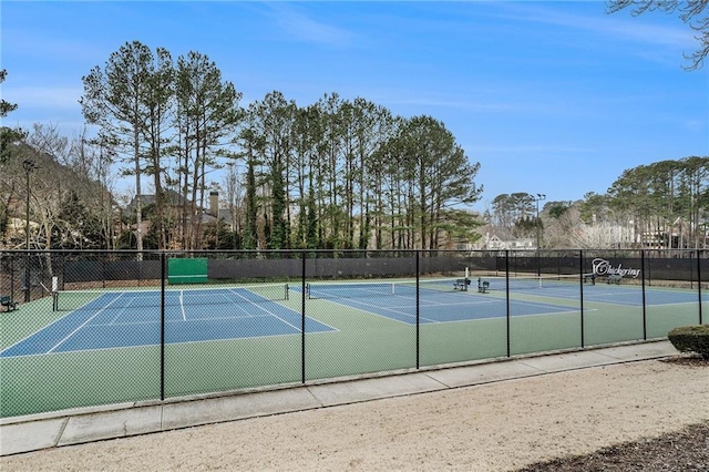 view of sport court