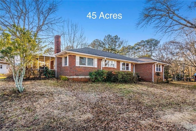 view of ranch-style home