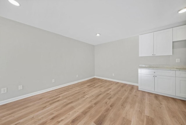 interior space featuring light hardwood / wood-style floors