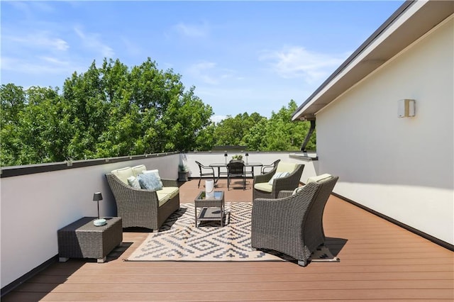 1300 Dekalb Ave NE Unit 731, Atlanta, GA 30307 - wooden terrace with an outdoor living space