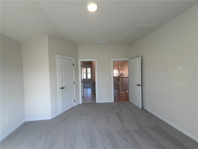 unfurnished bedroom with carpet