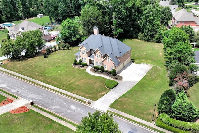 birds eye view of property