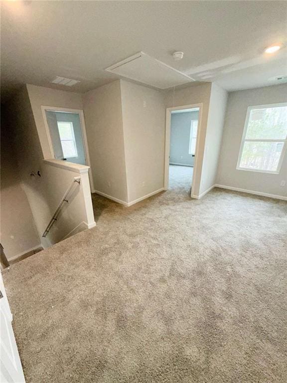 5518 Legacy Trl, Douglasville, GA 30135 - empty room with attic access, baseboards, carpet flooring, and a smoke detector