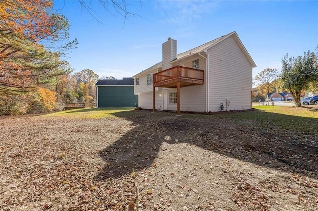 view of back of property