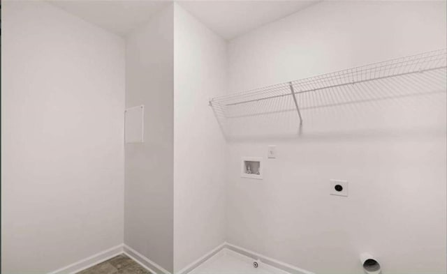 11408 Gray Branch Dr, Lawrenceville, GA 30045 - washroom featuring washer hookup, electric dryer hookup, and baseboards
