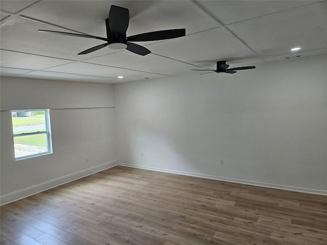 775 Lee Andrews Ave SE, Atlanta, GA 30315 - empty room featuring wood finished floors, recessed lighting, baseboards, and a ceiling fan