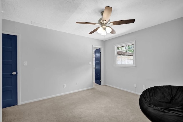 4066 Covered Bridge Rd SW, Smyrna, GA 30082 - living area featuring light colored carpet, ceiling fan, baseboards, and a textured ceiling
