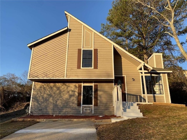 view of front of home