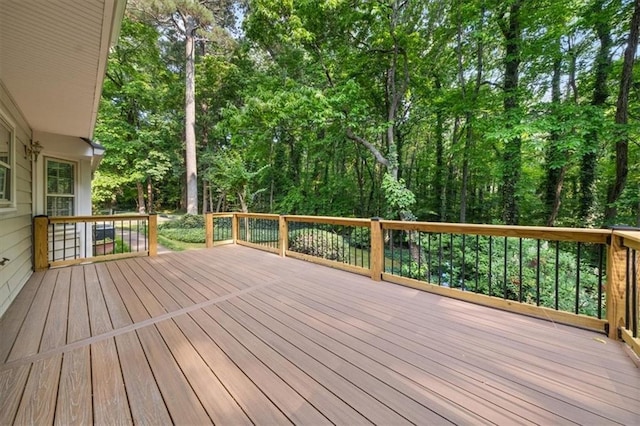 127 Roe Hampton Ln, Stone Mountain, GA 30087 - view of wooden terrace