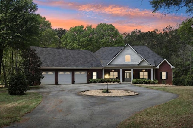 270 Morrow Rd, Newborn, GA 30056 - view of front facade with curved driveway and an attached garage