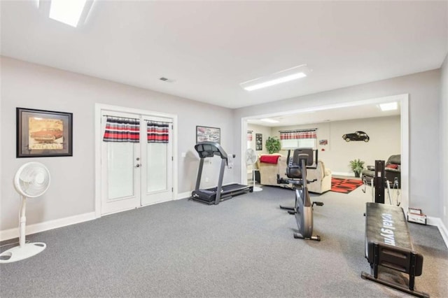270 Morrow Rd, Newborn, GA 30056 - workout room with baseboards and carpet floors