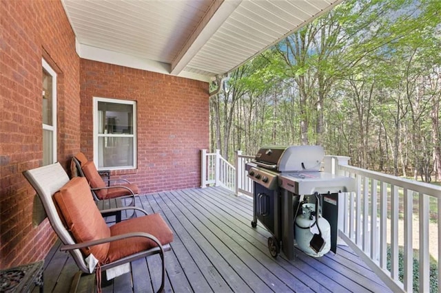 270 Morrow Rd, Newborn, GA 30056 - wooden deck with grilling area
