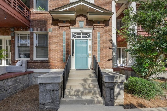 746 N Highland Ave NE Unit 7, Atlanta, GA 30306 - view of exterior entry featuring brick siding