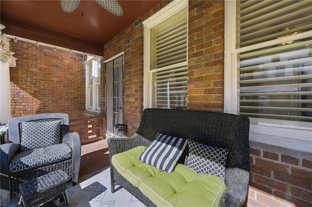 746 N Highland Ave NE Unit 7, Atlanta, GA 30306 - porch with a ceiling fan