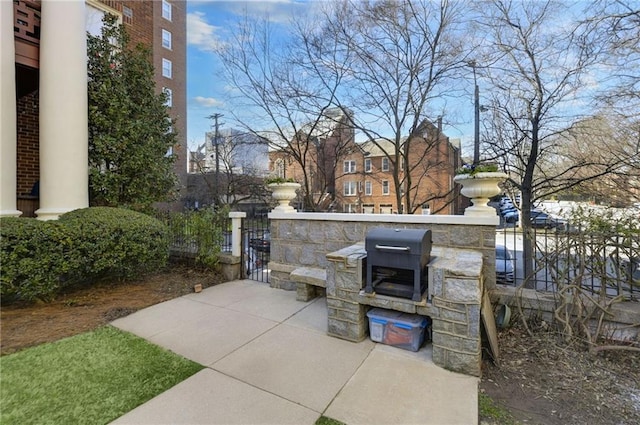 746 N Highland Ave NE Unit 7, Atlanta, GA 30306 - view of patio / terrace with a grill and a gate