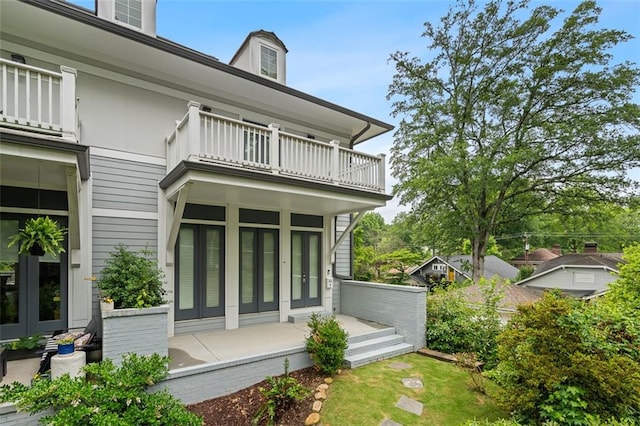 364 Glendale Ave NE Unit B, Atlanta, GA 30307 - view of home's exterior featuring a balcony and french doors