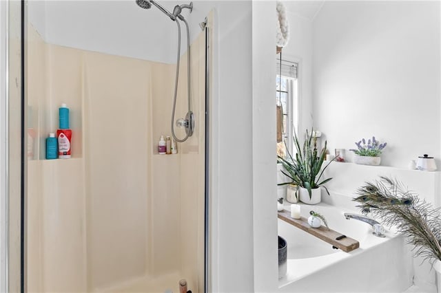 bathroom with walk in shower