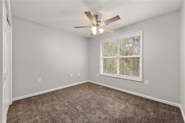 7165 Jonsway, Cumming, GA 30041 - carpeted spare room featuring a ceiling fan, baseboards, and a textured ceiling