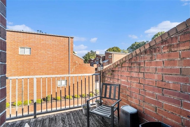 balcony with central AC