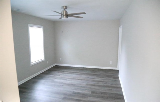 414 E 17th St E, Rome, GA 30161 - unfurnished room featuring ceiling fan, wood finished floors, and baseboards