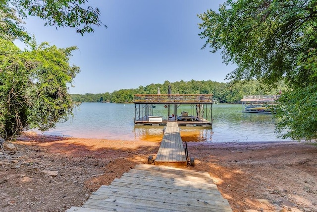 3441 Shoreland Dr, Buford, GA 30518 - dock area featuring a water view