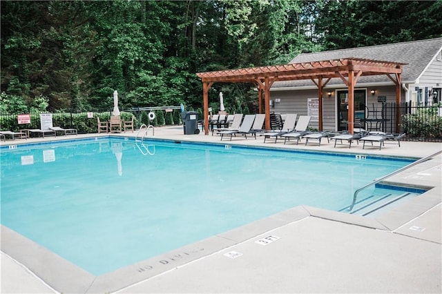 2986 Edenberry Ln NW, Kennesaw, GA 30152 - community pool with a pergola, fence, and a patio area