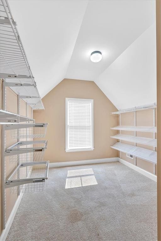 17 River Walk Pkwy, Euharlee, GA 30145 - additional living space featuring carpet floors, vaulted ceiling, and baseboards