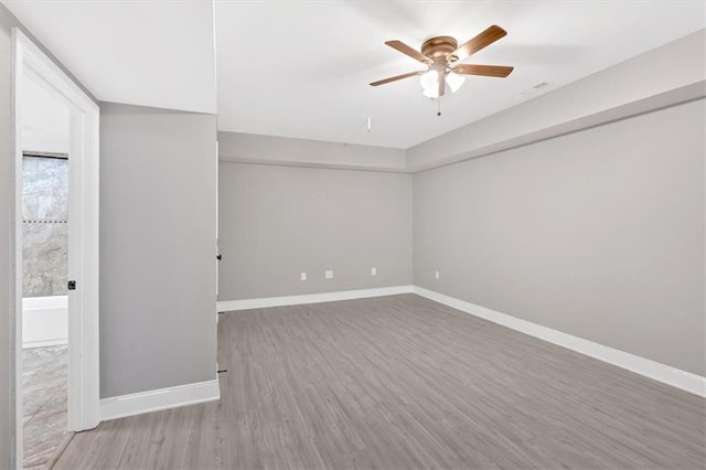 17 River Walk Pkwy, Euharlee, GA 30145 - spare room with ceiling fan, wood finished floors, and baseboards